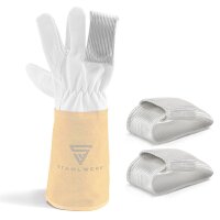 2 &times; doigts TIG / protection thermique pour gants de soudure