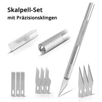 STAHLWERK Set de scalpel professionnel 10 pi&egrave;ces,...